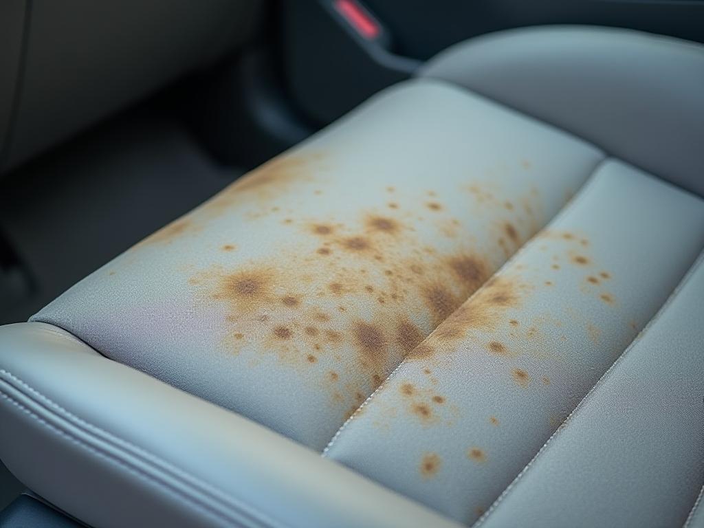 Before: fabric stain