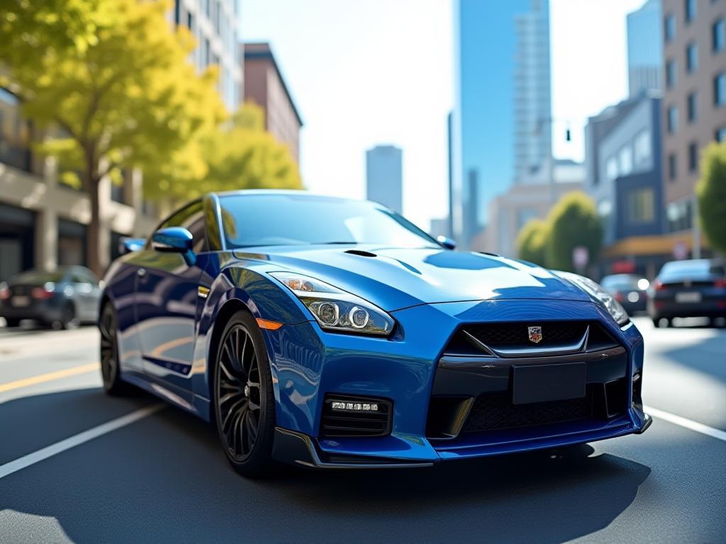 Freshly detailed car sparkling in Melbourne CBD